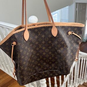 Louis Vuitton Classic Monogram Tote in Brown and Tan